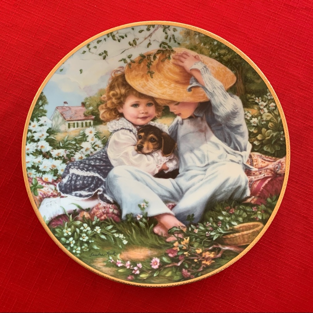 Vintage Bradex Reco 1989 Decorative Plate “A Time To Love”